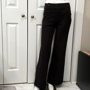 BB Dakota dark chocolate herringbone wide leg trousers